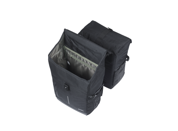 Basil Move MIK Sideveske Sett Sort, 30 ltr, ink MIK System 