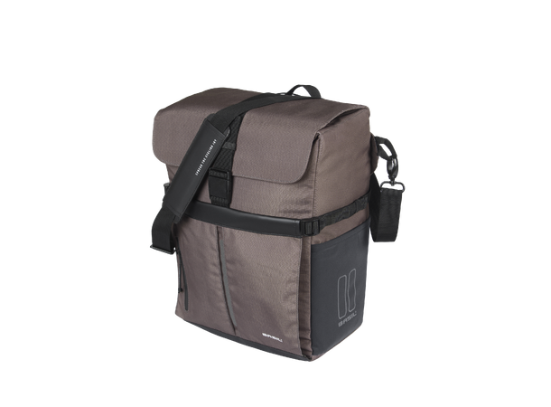 Basil Move MIK Studs Sideveske Brun, 15 ltr, ink MIK Studs System 