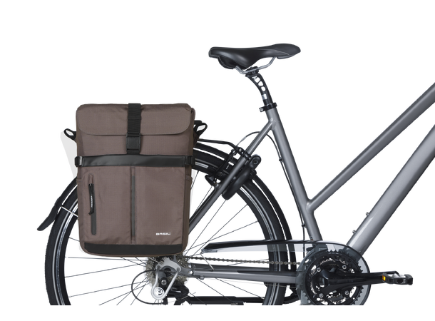 Basil Move MIK Studs Sideveske Brun, 15 ltr, ink MIK Studs System 