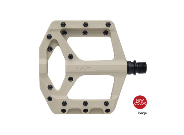 HT-PA32A Supreme-C Platformpedal Beige Nylon Composite, 101x100mm,20-pins,345gr 