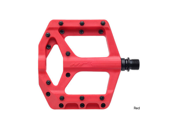HT-PA32A Supreme-C Platformpedal Rød Nylon Composite, 101x100mm,20-pins,345gr 