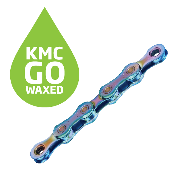 KMC X12 Go Waxed Kjede Aurora Blå 12-Delt, 126 ledd, 5.2mm