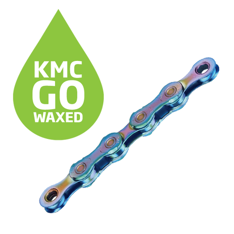 KMC X12 Go Waxed Kjede Aurora Bl&#229; 12-Delt, 126 ledd, 5.2mm