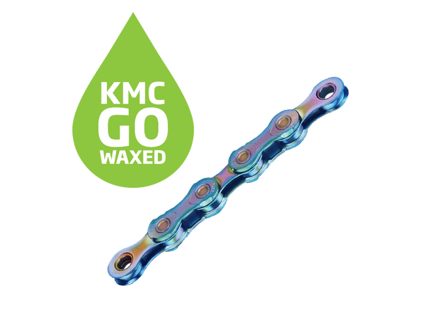 KMC X12 Go Waxed Kjede Aurora Blå 12-Delt, 126 ledd, 5.2mm 