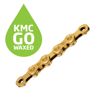 KMC X12 Ti-N Go Waxed Kjede Gull 12-Delt, 126 ledd, 5.2mm