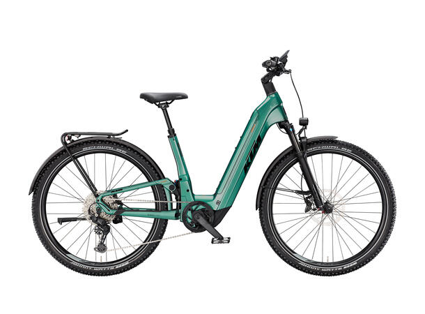 KTM Macina Aera FS Elite LFC US/51 Grønn BOSCH PT-CX8K4, 1x10 SHIMANO CUES, 5 