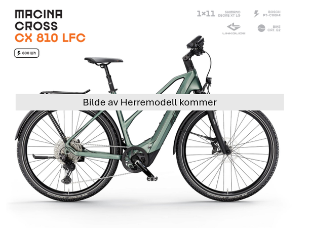 KTM Macina Cross CX 810 LFC H/60 Grønn BOSCH PT-CX8K4,1x11SHIMANO DEORE XT LG,5 