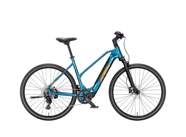 KTM Macina Cross SX 20 Blå BOSCH CPT-SX4P2, 1x9 SHIMANO CUES, 5 