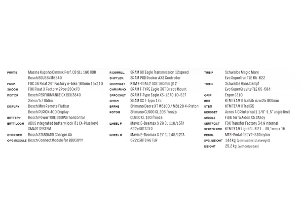 KTM Macina Kapoho Prestige Blå BOSCH PT-CX8P4, 1x12 SRAM GX T-TYPE, 5 