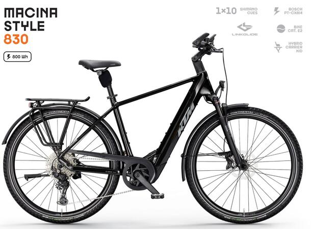 KTM Macina Style 830 Herre BOSCH PT-CX8I4, 1x10 SHIMANO CUES, 5 
