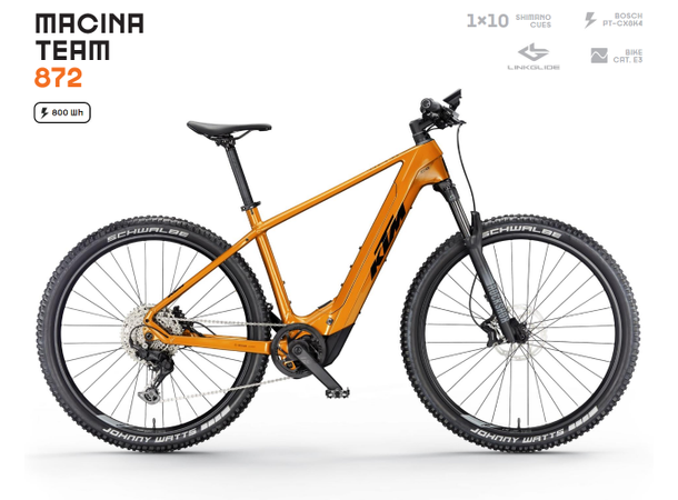 KTM Macina Team 872 BOSCH PT-CX8K4, 1x10 SHIMANO CUES, 5 