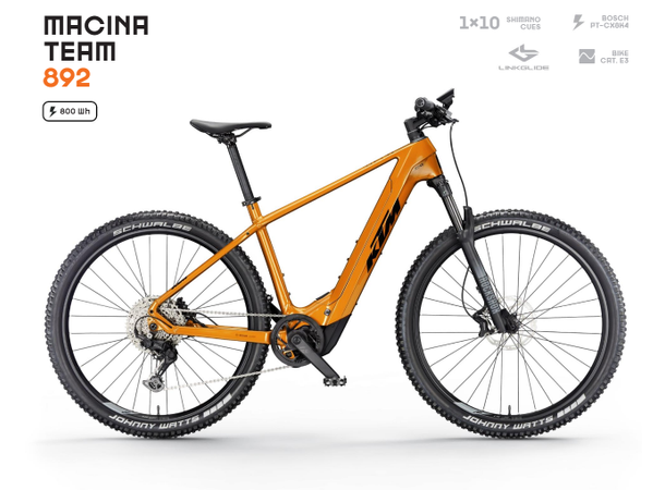 KTM Macina Team 892 BOSCH PT-CX8K4, 1x10 SHIMANO CUES, 5 