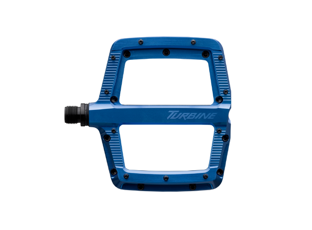Race Face Turbine Platform Pedal Blå 115mmx110mm, 22-pins, 415gr 