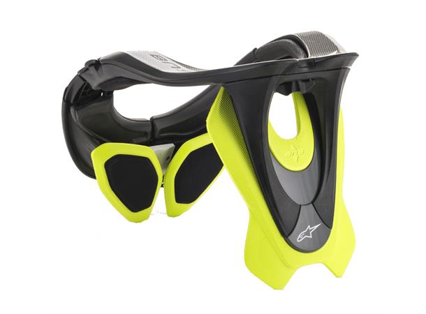 Alpinestars Bns Tech 2 Nakkebeskytter Sort/Gul, Cat II, xxxgr 