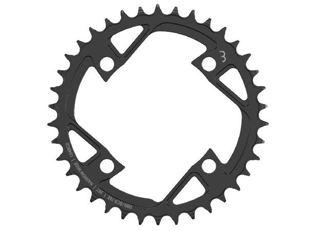 BBB Bosch E-BikeGear BCR-76E Krankdrev 36T,104BCD/4-arm,NarrowWide,11/128",Stål 