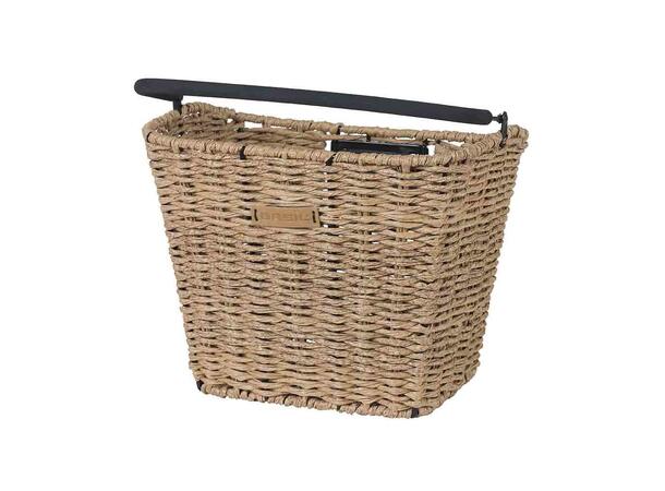 Basil Bremen Rattan KF Kurv Front Lys Brun, Flettet, 20 ltr, ink KF-plate 