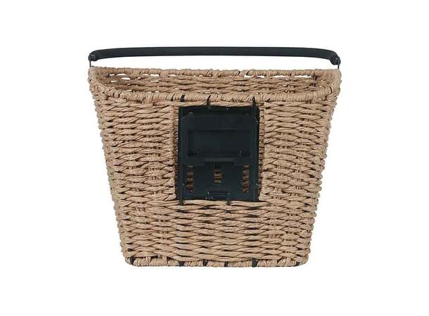Basil Bremen Rattan KF Kurv Front Lys Brun, Flettet, 20 ltr, ink KF-plate 