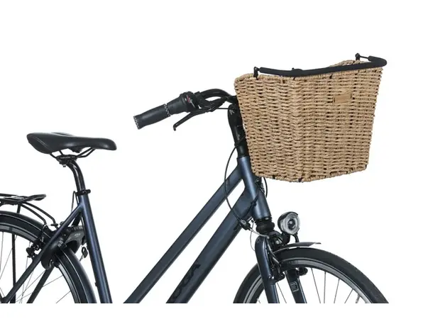 Basil Bremen Rattan KF Kurv Front Lys Brun, Flettet, 20 ltr, ink KF-plate 