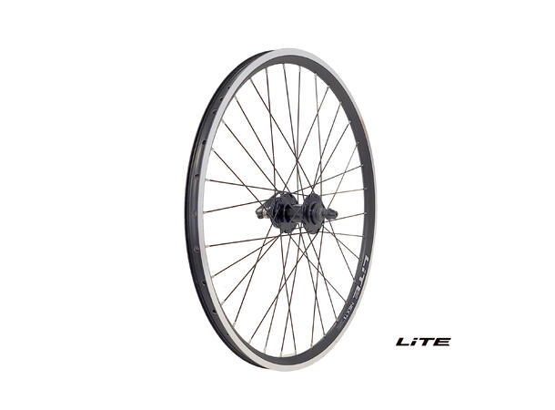 LITE V-brems/DiscIS 24"/507 Forhjul Sort NEXT II felg, 5x100mm, Stikkakse 