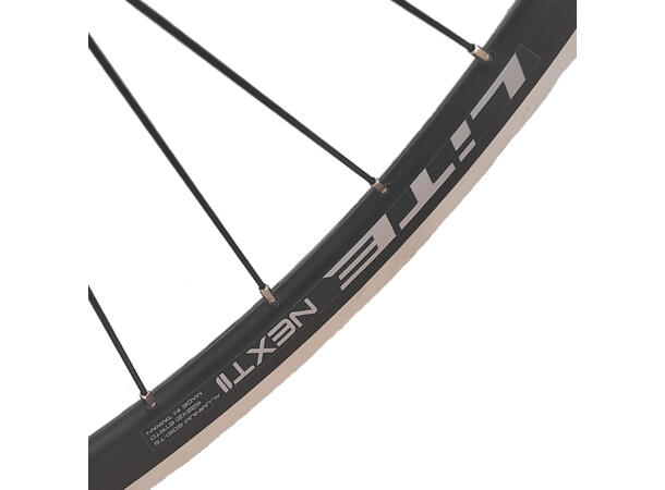 LITE V-brems/DiscIS 24"/507 Forhjul Sort NEXT II felg, 5x100mm, Stikkakse 