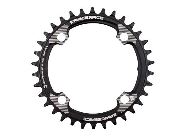Race Face Krankdrev Sort 104 BCD/4-arm, 12-delt, Narrow/Wide, Alu 