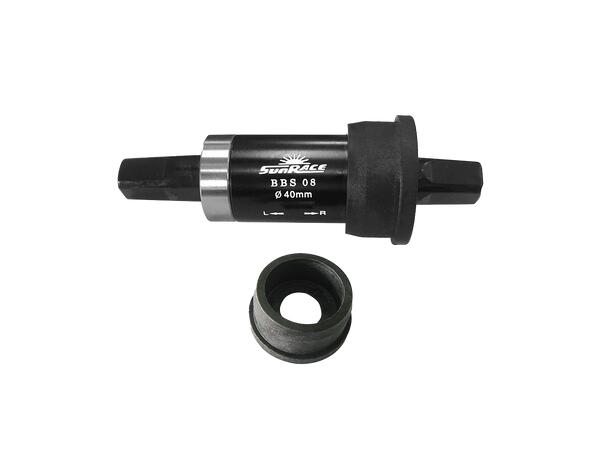 SunRace BBS08 Kranklager 68/127mm Press Firkant, Stål, 