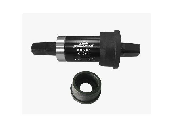 SunRace BBS08 Kranklager 68/127mm Press Firkant, Stål, 