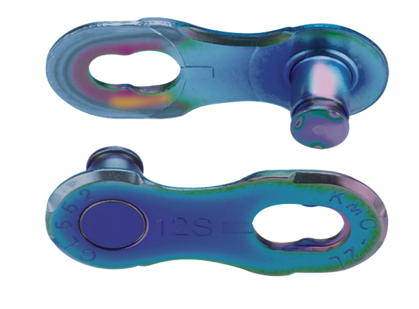 KMC MissingLink 12NR Kjedelås Aurora Blå 12-Delt, 2-pack, 5.2mm 
