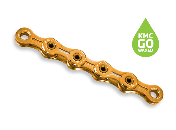 KMC X11SL Ti-N Go Waxed Kjede Gull 11-Delt, 118 ledd, 5.65mm 