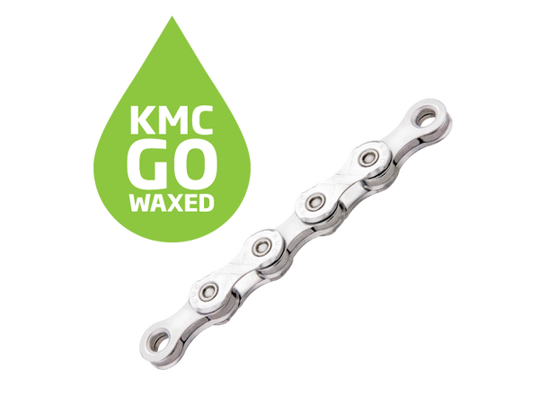 KMC X12 Go Waxed Kjede Sølv 12-Delt, 126 ledd, 5.2mm