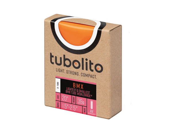 Tubolito S-Tubo Bil BMX 20" Slange 1.5/2.5",TPU,oransje 40mm ventil,39g 