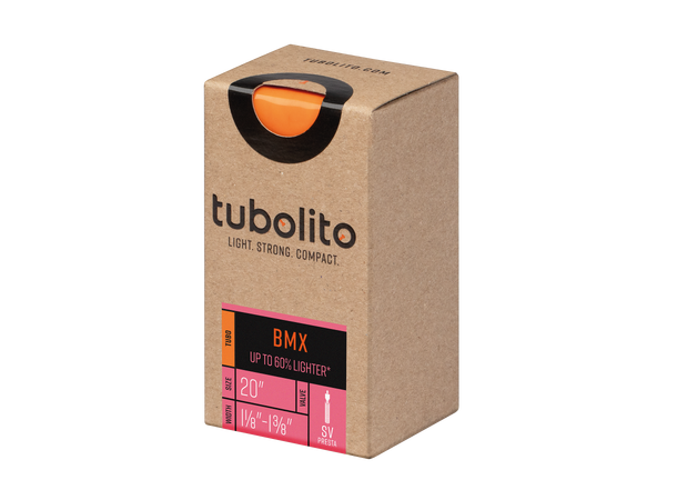 Tubolito Tubo Presta BMX 20" Slange 1 1/8-1 3/8",TPU,oransje 42mm ventil,39g 