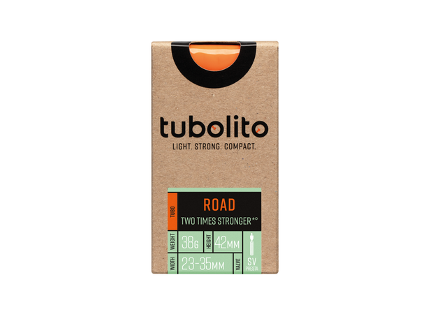 Tubolito Tubo Presta Road 28" Slange 23/35-622mm,TPU,oransje 42mm ventil,38g 