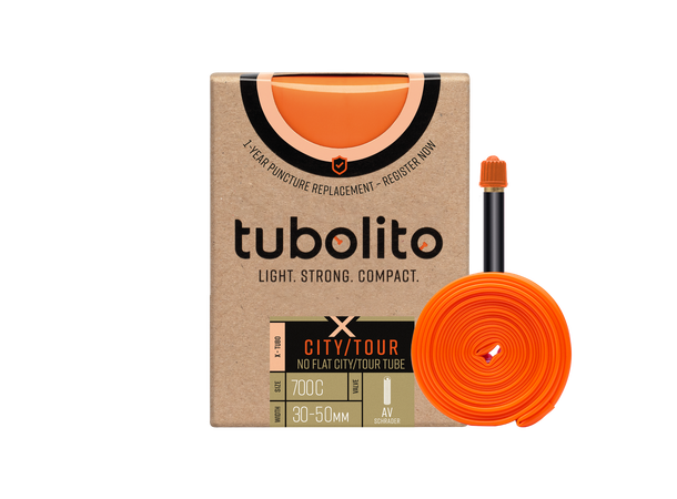 Tubolito X-Tubo Bil City/Tour 28" Slange 30/50-622mm,TPU,sort 40mm ventil,182g 