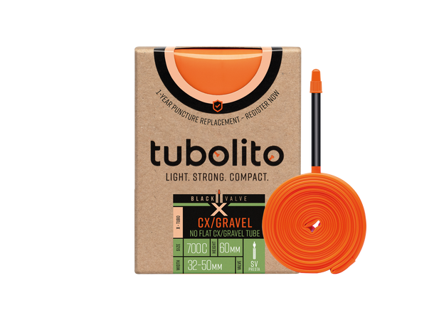 Tubolito X-Tubo Presta Gravel 28" Slange 32/50-622mm,TPU,sort 60mm ventil,131g 