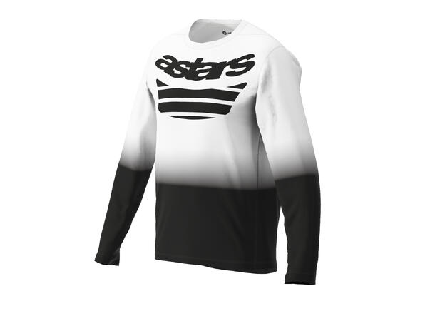 Alpinestars A-Dura Astars 2.0 LS Trøye Large, Hvit/Sort, Regular Fit 