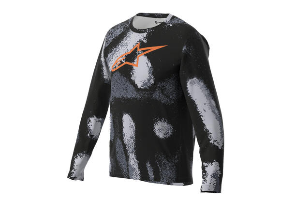 Alpinestars A-Dura Ride LS Trøye XX-Large, Sort Camo, Regular Fit 
