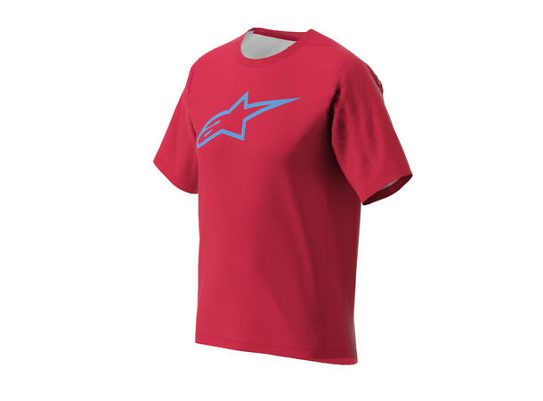 Alpinestars A-Dura Ride SS Trøye X-Large, Rød, Regular Fit 