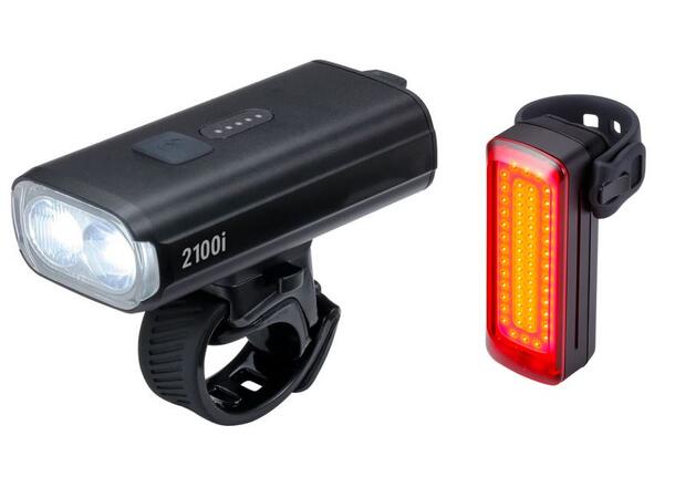 BBB StrikeDuo 2100iC+ BLS-277i Lyktesett 2100+250 lumens,Signal Pro BLS-168 Bak 