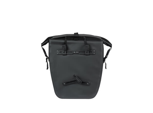 Basil Rivo MIK Hooks Sideveske L Sort, 31Liter, MIK Hooks System,Vanntett 