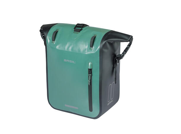 Basil Rivo MIK Hooks Sideveske M Grønn, 15Liter,MIK Hooks System,Vanntett 