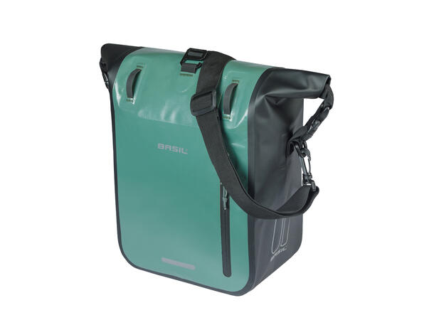 Basil Rivo MIK Hooks Sideveske M Grønn, 15Liter,MIK Hooks System,Vanntett 