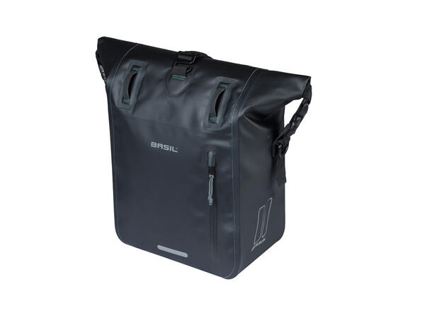 Basil Rivo MIK Hooks Sideveske M Sort, 15Liter, MIK Hooks System,Vanntett 