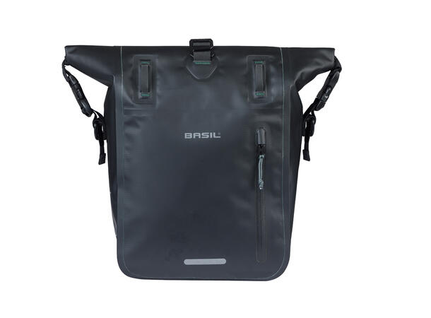 Basil Rivo MIK Hooks Sideveske M Sort, 15Liter, MIK Hooks System,Vanntett 