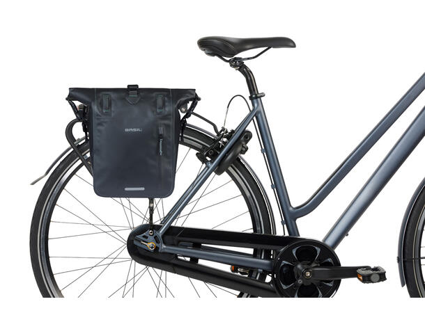 Basil Rivo MIK Hooks Sideveske M Sort, 15Liter, MIK Hooks System,Vanntett 