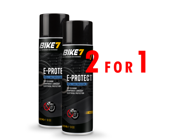 Bike7 E-Protect Smøring/Polish 2for1 2x500ml, Vask-/smørespray for El-sykkel 