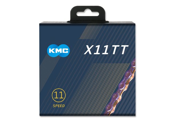 KMC TT11 Go Waxed Kjede NeoChrome 11-Delt, 118 ledd, 5.65mm 