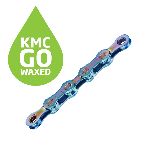 KMC X11 Go Waxed Kjede Aurora Blå 11-Delt, 118 ledd, 5.65mm