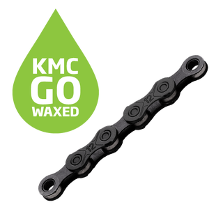 KMC X12 Go Waxed Kjede Sort 12-Delt, 126 ledd, 5.2mm