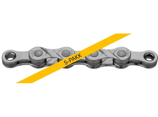 KMC e8 EPT El-Sykkel Kjede Sølv 5pk 5-8-Delt, 5x130 ledd, 7.3mm, Rustfritt 